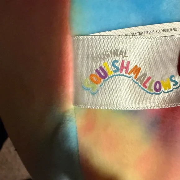 Squishmallows 16” Tie Dye Rainbow Plush Large Soft Stuffed Animal Pillow - Picture 6 of 7